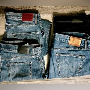 4 pair Men’s Lucky  jeans 34x 30